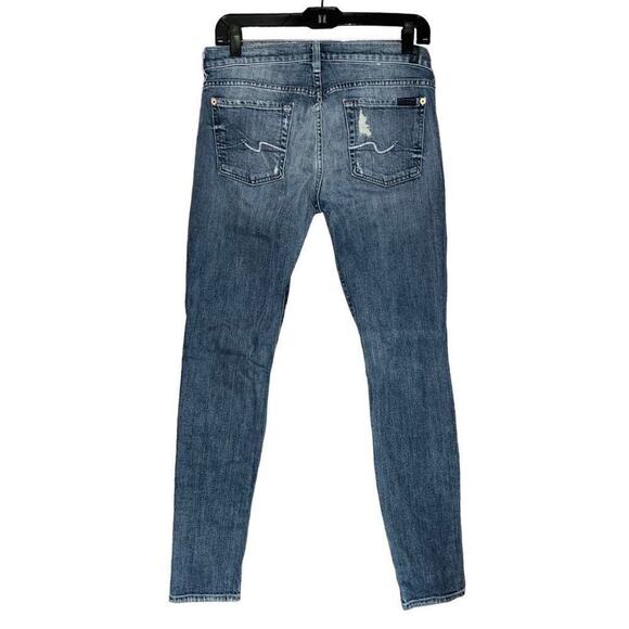 7 for All Mankind the skinny distressed jeans 29 - Picture 1 of 4